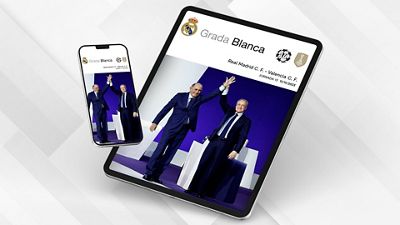 El 'Grada Blanca' del Real Madrid-Valencia