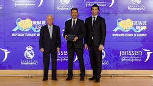 La Fundación Real Madrid y Janssen presentan la campaña 'Que no te pille fuera de juego'