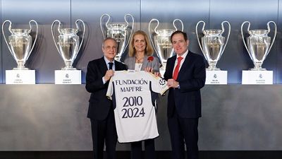 A Fundação Real Madrid e a Fundação Mapfre renovam a colaboração
