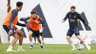 Entrenamiento junto al Castilla
