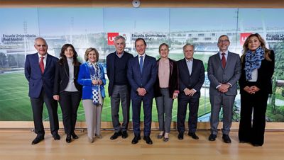 ancelotti en el inicio del curso 2023/24 de la escuela universitaria real madrid universidad europea