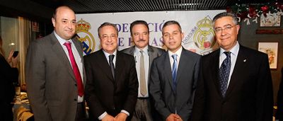 Florentino Pérez esteve presente no jantar de Natal da Federação das Casas Madridistas da Comunidade de Madrid