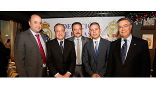 Florentino Pérez esteve presente no jantar de Natal da Federação das Casas Madridistas da Comunidade de Madrid