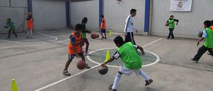 Ecole socio-sportive de la Fondation Real Madrid 'Warma Yachay' à Huachipa