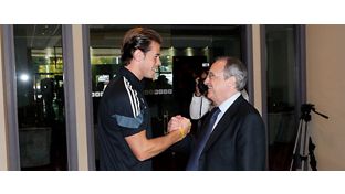 Florentino Pérez ya está en Cardiff