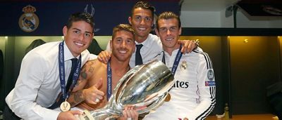 Así se celebró la Supercopa en el vestuario