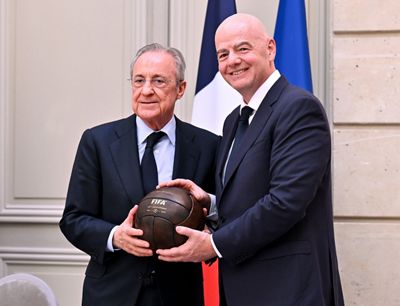 Club President Florentino Pérez attends the 120th anniversary of FIFA