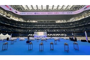 Evento sobre el terreno de juego, suelo azul