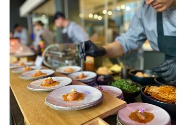 preparación de buffet