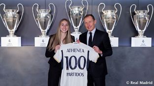 Athenea, 100 games for Real Madrid