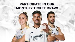 Take part in the February ticket draws for Members and Madridistas Premium!