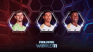 Courtois, Bellingham y Vini Jr., en el FIFA FIFPro World11 Masculino de 2023