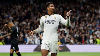 Bellingham is first player to score in his first four European Cup games for Madrid