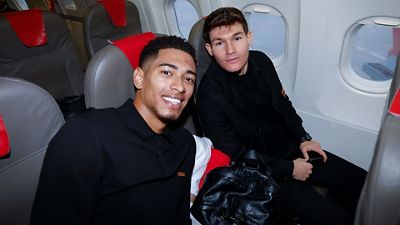Real Madrid's arrival in Berlin