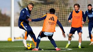 ホームのセビージャ戦を前にした最後の練習