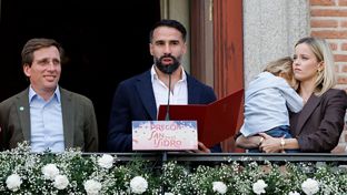 Carvajal delivers the opening speech at the San Isidro festivities