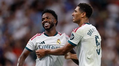 Once inicial del Real Madrid ante el Rayo Vallecano
