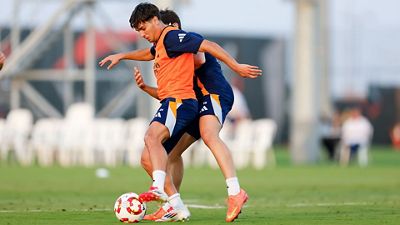 El Real Madrid prepara la final de la Supercopa de España