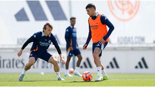 Último entrenamiento antes del Clásico