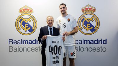 Abalde, 400 jogos com o Real Madrid