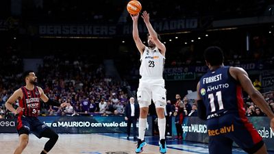 Llull makes his 1,000 triple for Real Madrid in the league 