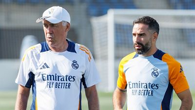 Ancelotti y Carvajal comparecerán en rueda de prensa después del entrenamiento