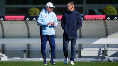 Shevchenko visitó al equipo en la Ciudad Real Madrid 