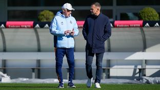 Shevchenko visitó al equipo en la Ciudad Real Madrid 