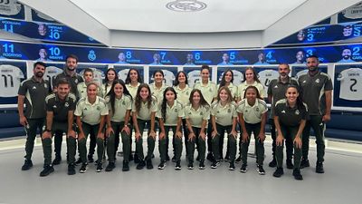 El Real Madrid B visitó el Tour Bernabéu