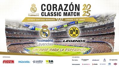 Real Madrid Leyendas-Borussia Dortmund Legends: el Bernabéu acoge hoy el Corazón Classic Match 2025
