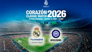 Real Madrid-Inter, el 13 de junio en el Bernabéu