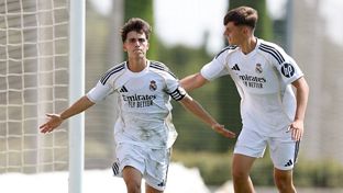 Once inicial del Castilla contra el Lugo 