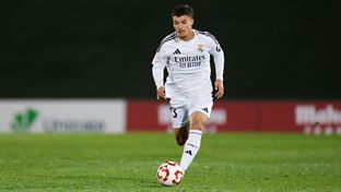 Once inicial del Castilla contra el Alcoyano