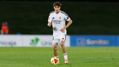 Once inicial del Castilla frente al Dínamo de Zagreb