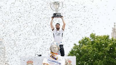 El madridismo celebró la Liga 36 en Cibeles