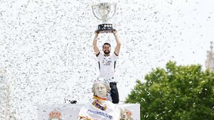 El madridismo celebró la Liga 36 en Cibeles