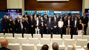 The family photo taken at City Hall