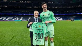 Courtois: "Es bonito que mi partido 300 haya terminado con victoria y con buenas paradas"