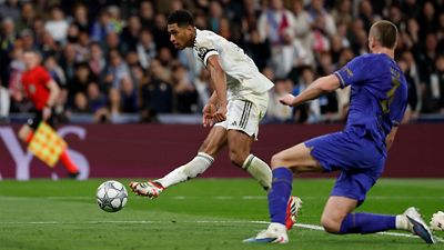 素晴らしい決定力でゴールラッシュを締めくくるベリンガム