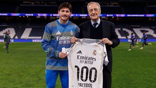 Fran García, 100 partidos con el Real Madrid