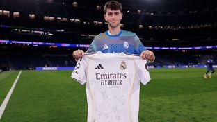 Mesonero debuta en partido oficial con el Real Madrid: "Es un sueño"