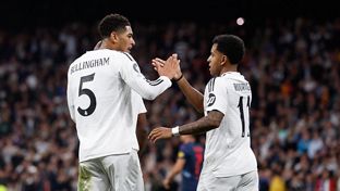 El golazo de la noche: precioso taconazo de Bellingham y perfecta definición de primeras de Rodrygo