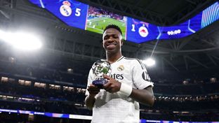 Vini Jr., doblete y MVP del encuentro: "Estoy contento con la victoria y los goles"