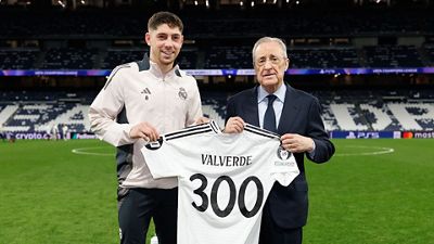 Valverde, 300 partidos con el Real Madrid 