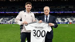 Valverde, 300 partidos con el Real Madrid 