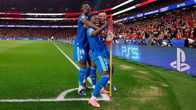 Un golazo de Vini Jr. da ventaja al Real Madrid en la eliminatoria