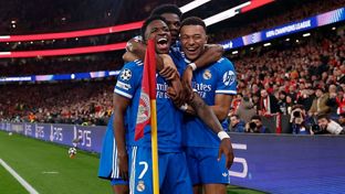 0-1: Un golazo de Vini Jr. da ventaja al Real Madrid en la eliminatoria