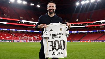Carvajal, 300 victories with Real Madrid