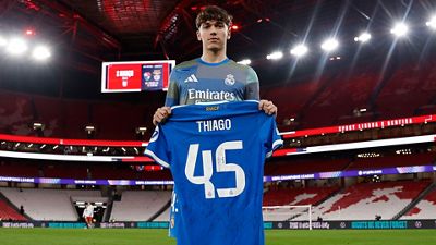 Thiago makes his official debut with Real Madrid