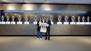 Zornoza, 100 partidos con el Real Madrid